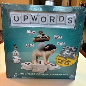 Upwords Word Scrabble Like Word Board Game- NEW